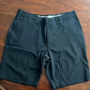 Callaway Black Flat Front Shorts Classic Comfort